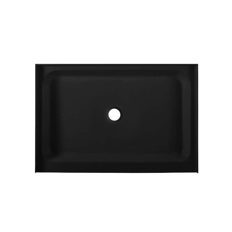 Swiss Madison Voltaire 48 x 32 Acrylic Black, Single-Threshold, Center Drain, Shower Base