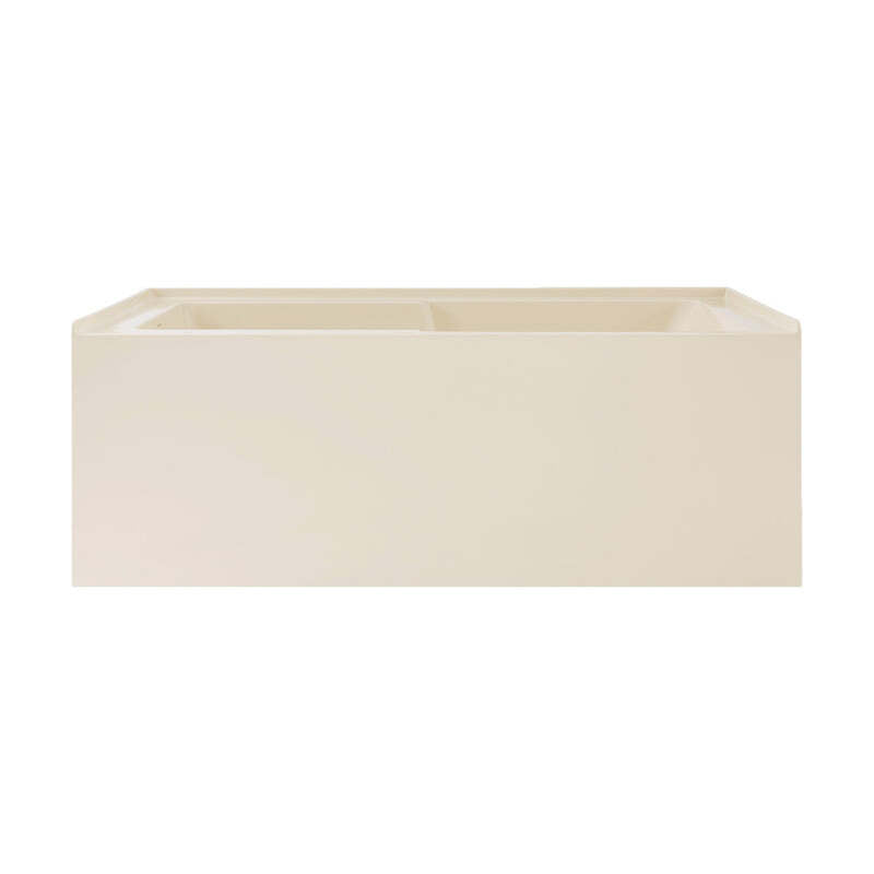 Swiss Madison Voltaire 60" X 30" Left-Hand Drain Alcove Bathtub with Apron in Bisque