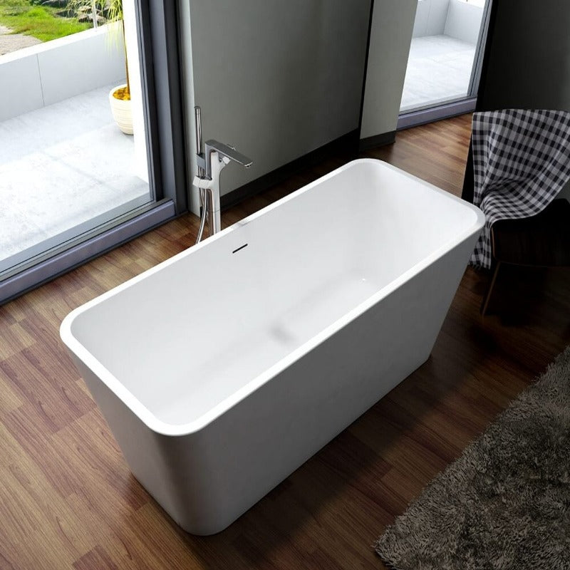 Corona 65" Freestanding Solid Surface Bathtub