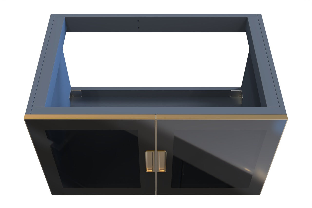 Perris 36" Modern Wall Mounted Bathroom Vanity Base