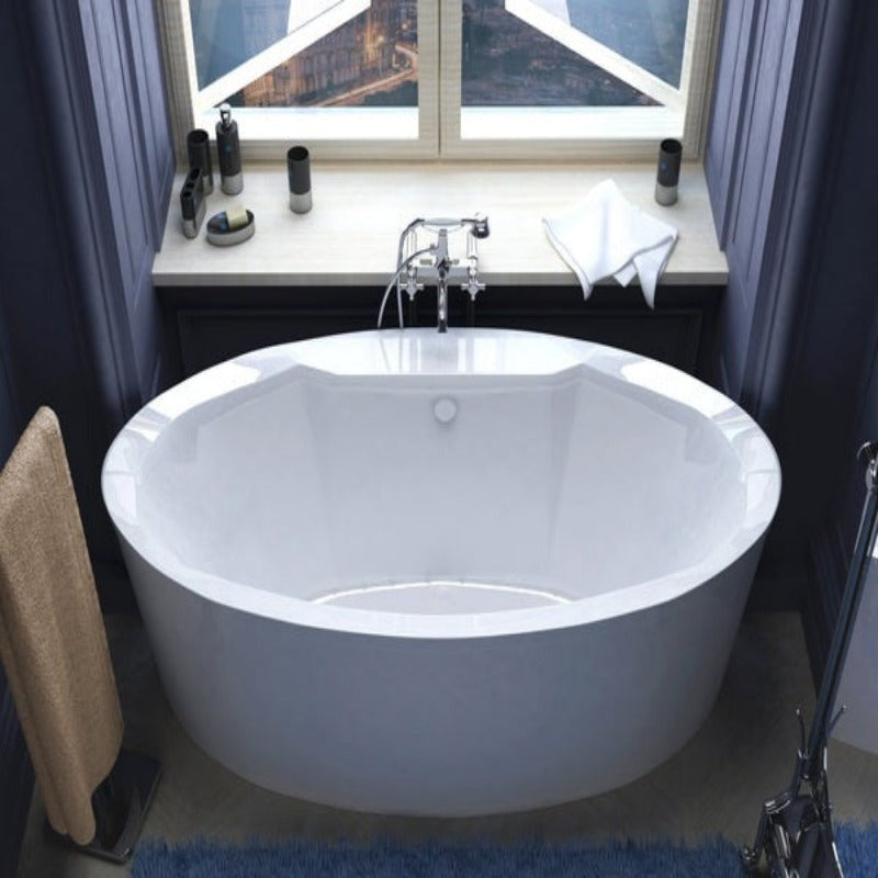 ANZZI 3468SA ATLANTIS WHIRLPOOLS SUISSE 34 X 68 OVAL FREESTANDING AIR JETTED BATHTUB