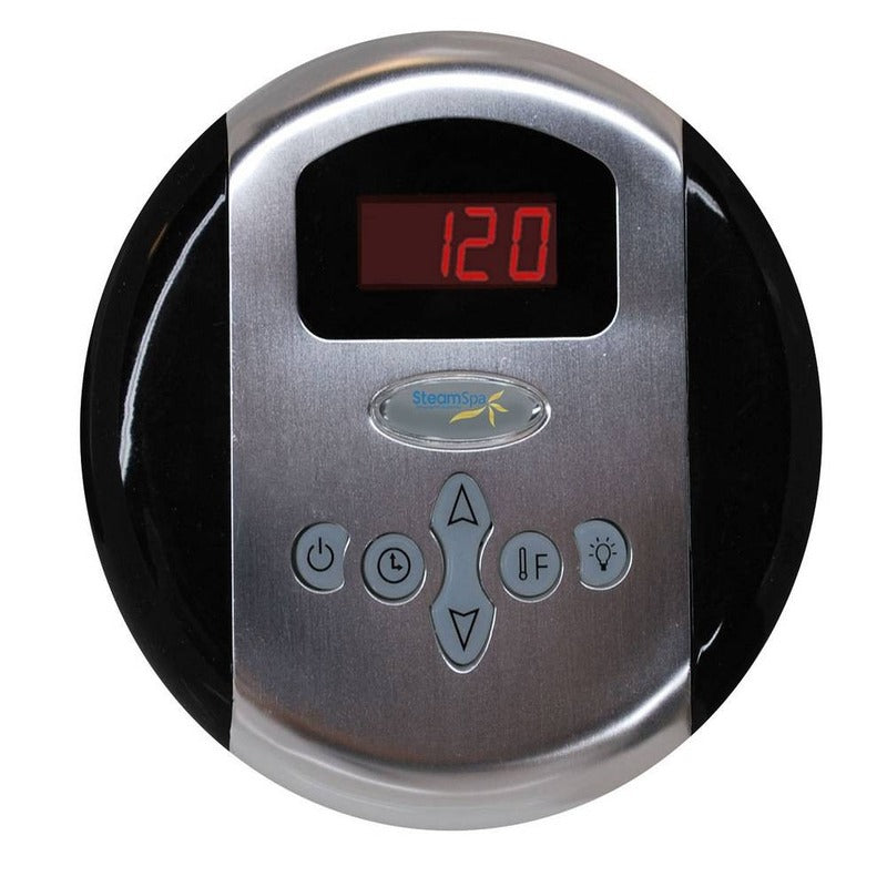 Indulgence 7.5 KW QuickStart Acu-Steam Bath Generator Package in Brushed Nickel - SteamSpa IN750BN