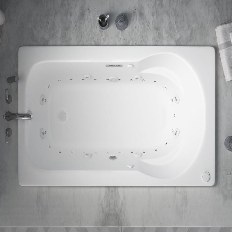 Atlantis Whirlpools Zepher 31.625" x 59.5" Air and Whirlpool Bathtub