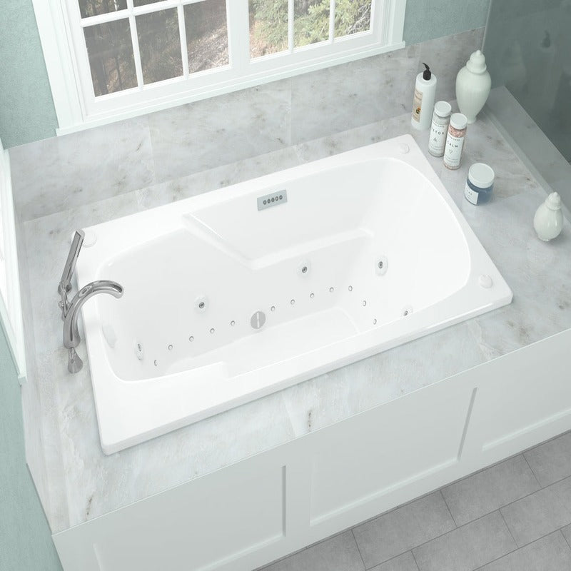 Atlantis Whirlpools Eros Deluxe Series 35.5 x 59 Dual Jetted Air & Whirlpool Bathtub