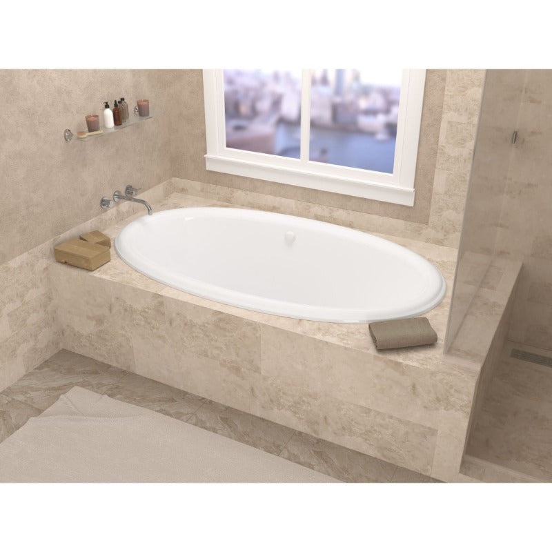 ATLANTIS WHIRLPOOLS PETITE 44 X 78 OVAL SOAKING BATHTUB 4478PCS