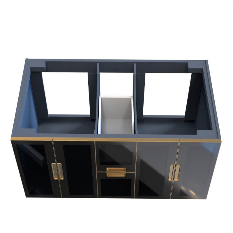 Perris 60" Modern Wall Mounted Bathroom Vanity Base