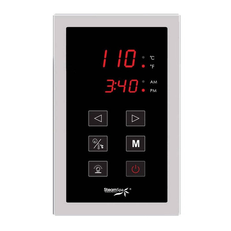 Indulgence 6 KW QuickStart Acu-Steam Bath Generator Package in Polished Chrome - SteamSpa INT600CH