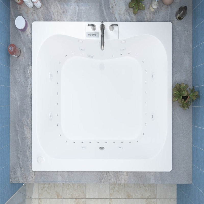 Atlantis Whirlpools Neptune 40.625" x 58.5" Air & Whirlpool Bathtub