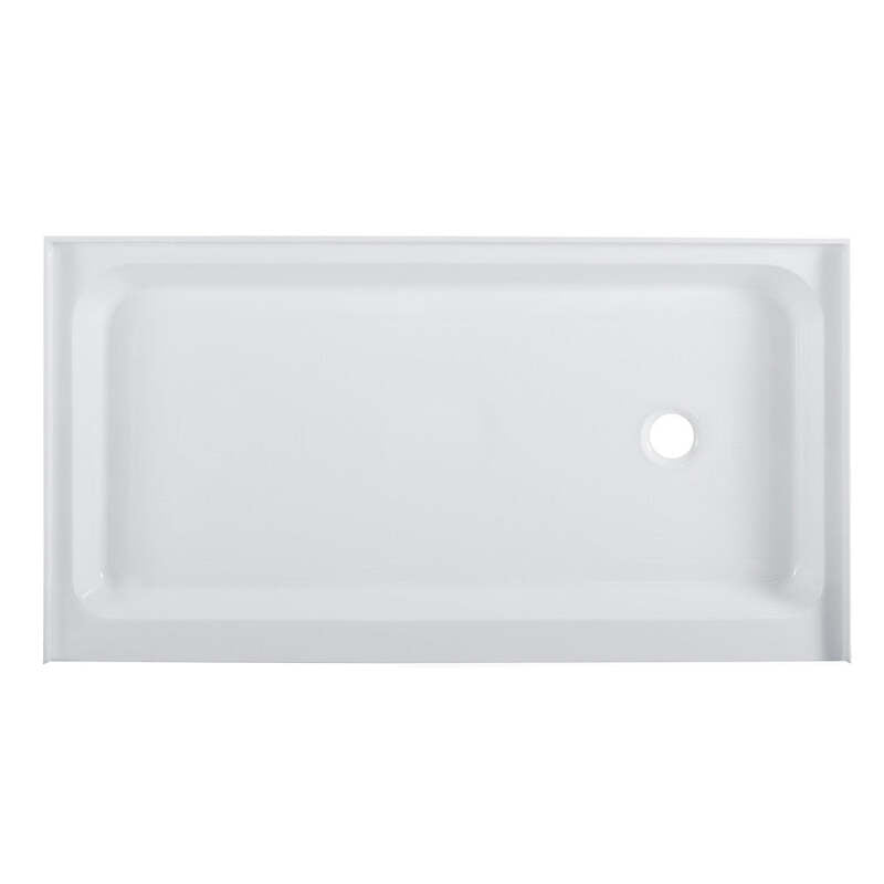Swiss Madison Voltaire 60 x 34 Acrylic White, Single-Threshold, Right Side Drain, Shower Base