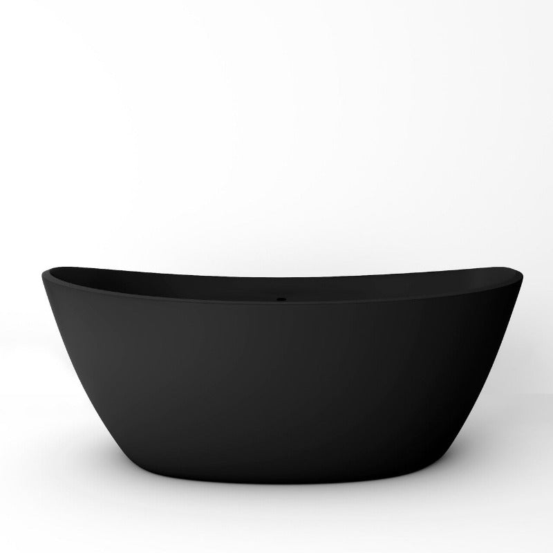 Avalon 59" Solid Surface Bathtub (White / Grey / Black)
