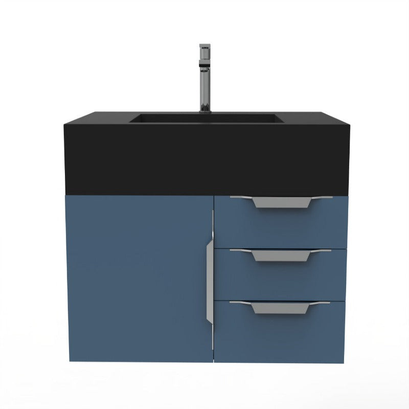 Kern 36" Blue Vanity Set with  ( White / Grey / Black )Top