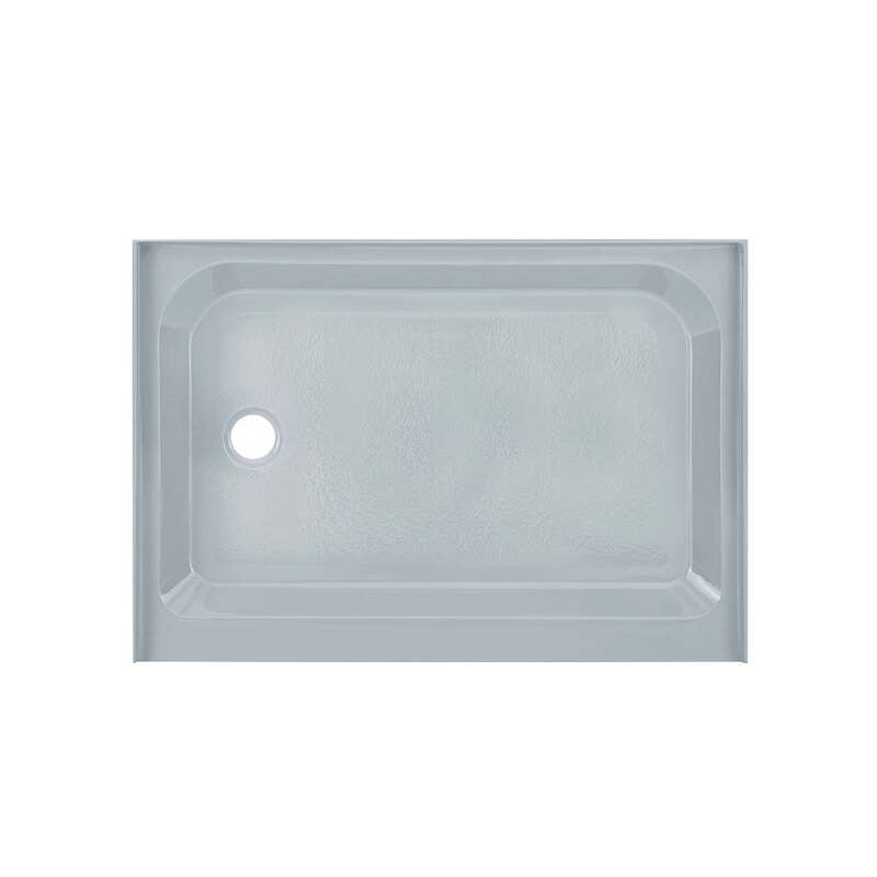 Swiss Madison Voltaire 48 x 36 Single-Threshold, Left-Hand Drain, Shower Base in Grey