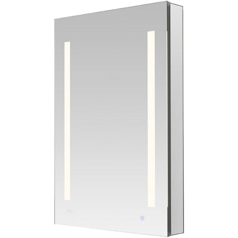 AQUADOM Signature Royale LED Lighted Medicine Cabinet, Anti-Fog, Dimmable, Recessed or Surface 24' x 5" x 36"