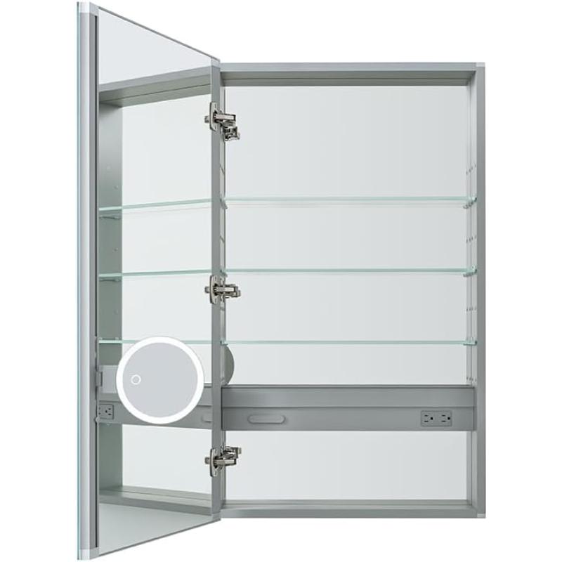 AQUADOM Royale LED Light Medicine Cabinet, Left-Handed, Recessed or Surface 24" x 5" x 40"
