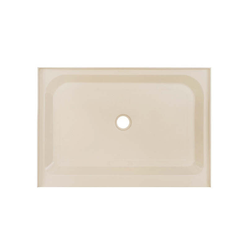 Swiss Madison Voltaire 48 x 36 Single-Threshold, Center Drain, Shower Base in Biscuit