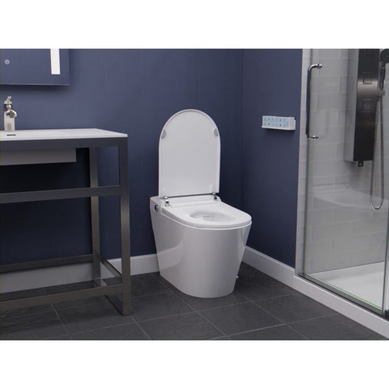 ENVO Echo Elongated Smart Toilet Bidet in White with Auto Open, Auto Close, Auto Flush, and Heated Seat