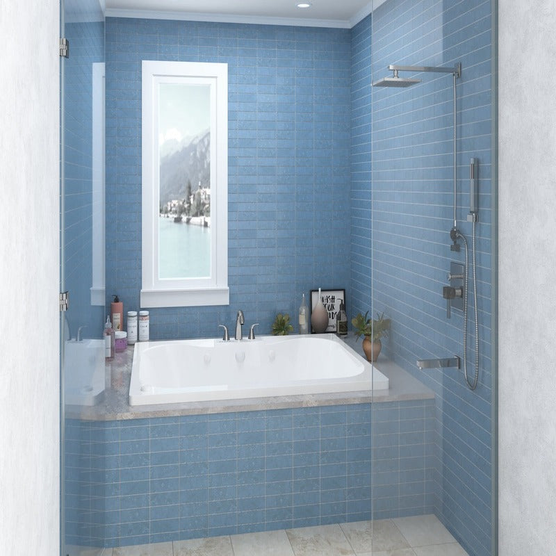 Atlantis Whirlpools Neptune 40.625" x 58.5" Air & Whirlpool Bathtub