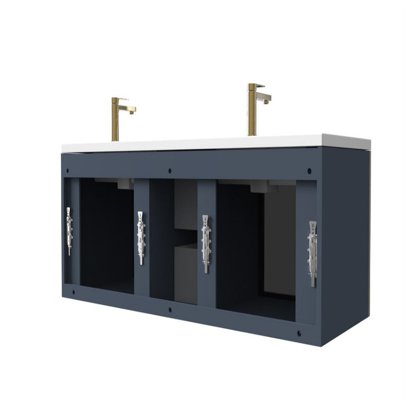 Cristobal 60" Modern Wall Mounted Bathroom Vanity Set