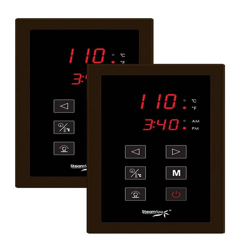 SteamSpa Royal 7.5 KW QuickStart Acu-Steam Bath Generator Package w/ Built-in Auto Drain in Oil Rubbed Bronze - SteamSpa RYT750OB-A