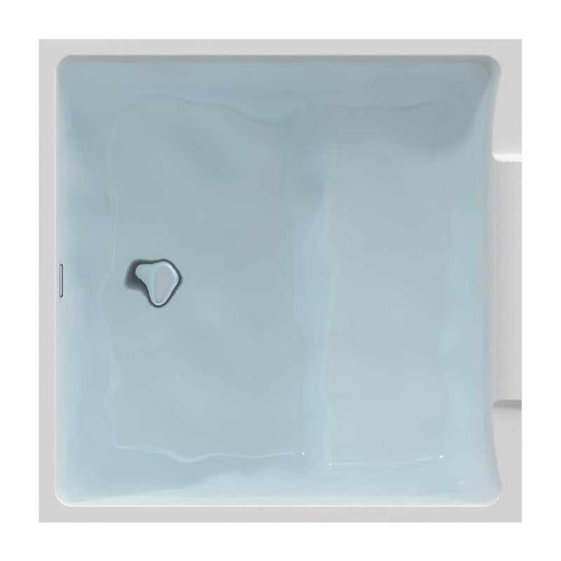 Heatgene 39" Square Acrylic Freestanding Contemporary Soaking Tub UPC Certified Drain & Overflow Included - HG640