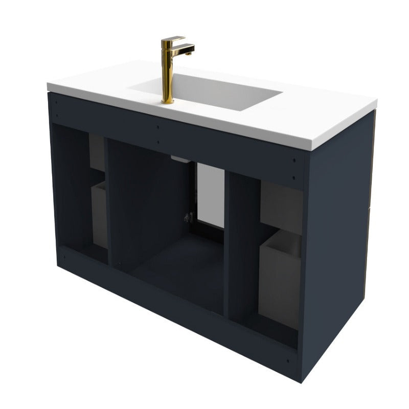 Cristobal 48" Modern Wall Mounted Bathroom Vanity Set