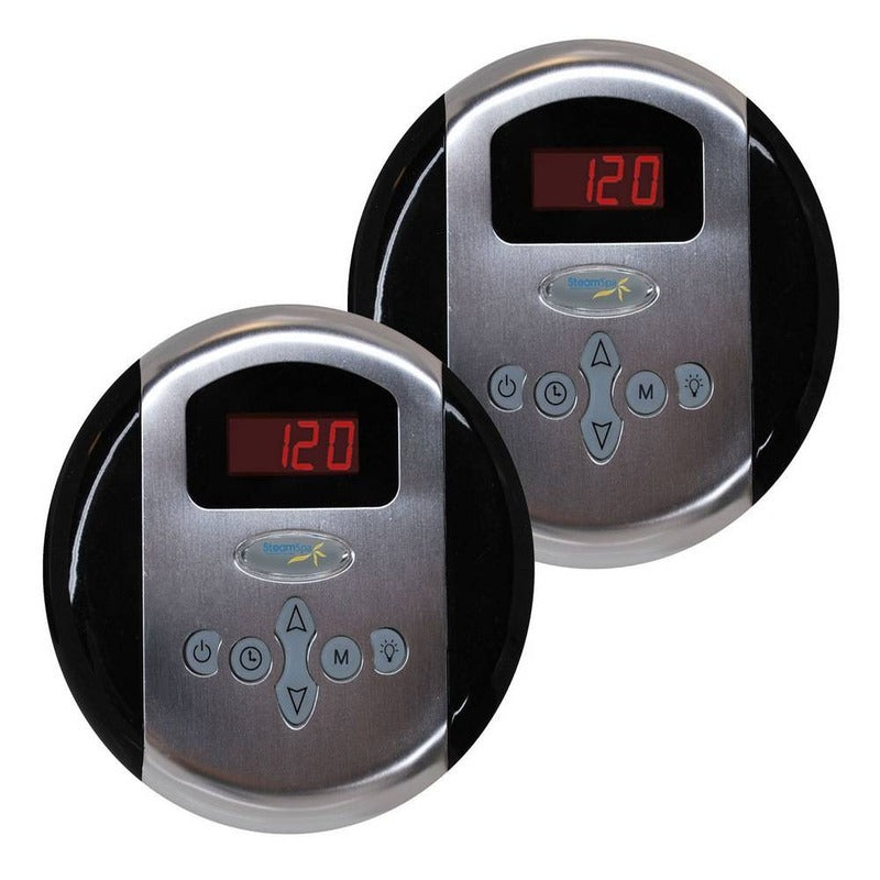 Royal 12 KW QuickStart Acu-Steam Bath Generator Package w/ Built-in Auto Drain in Brushed Nickel - SteamSpa RY1200BN-A