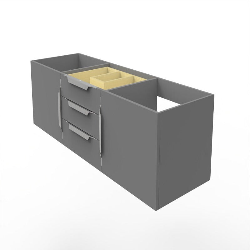 Balboa 60" Grey Vanity Base Only