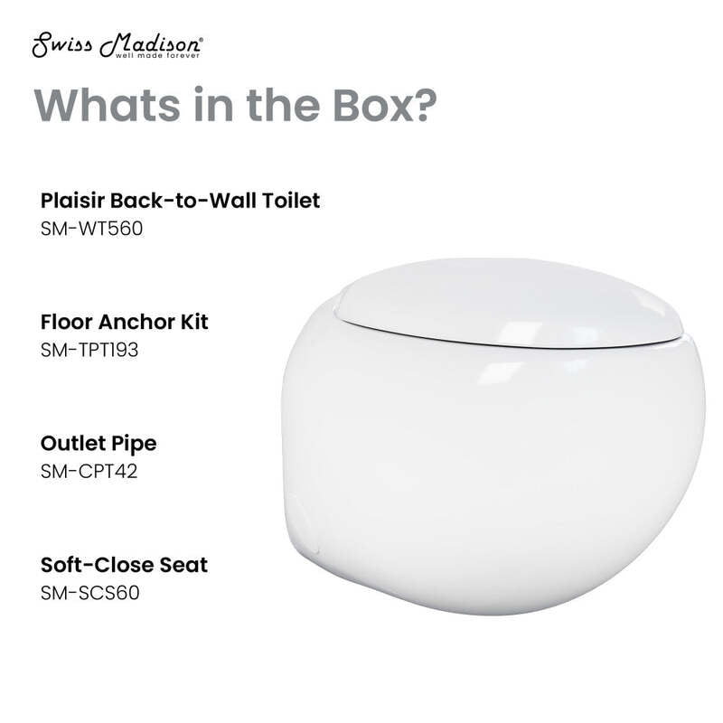 Swiss Madison Plaisir Back to Wall Toilet