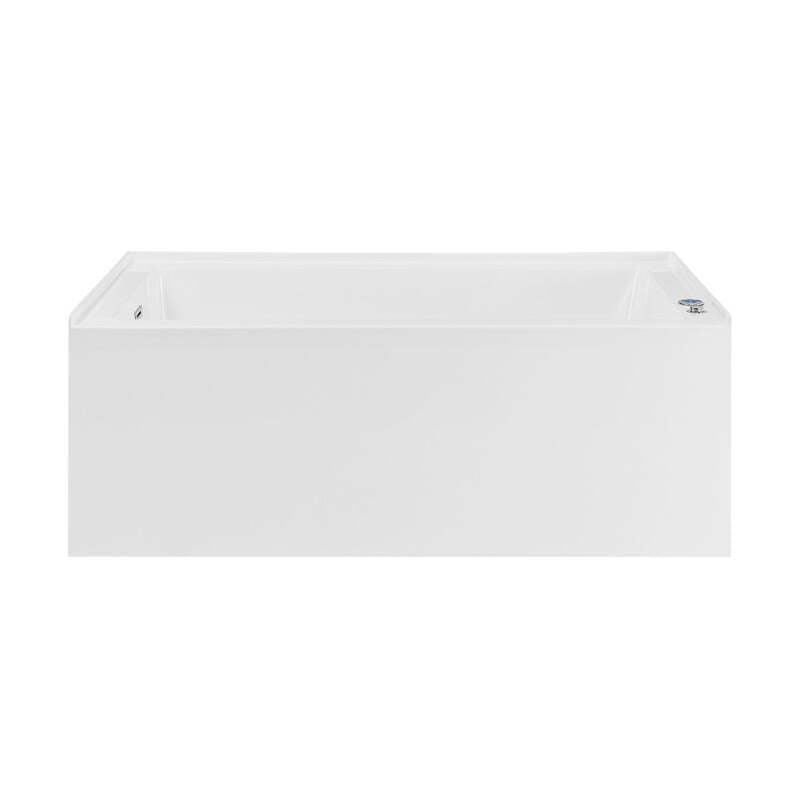 Swiss Madison Avancer 60" x 36" Left-Hand Drain Rectangular Alcove Whirlpool Bathtub with Apron