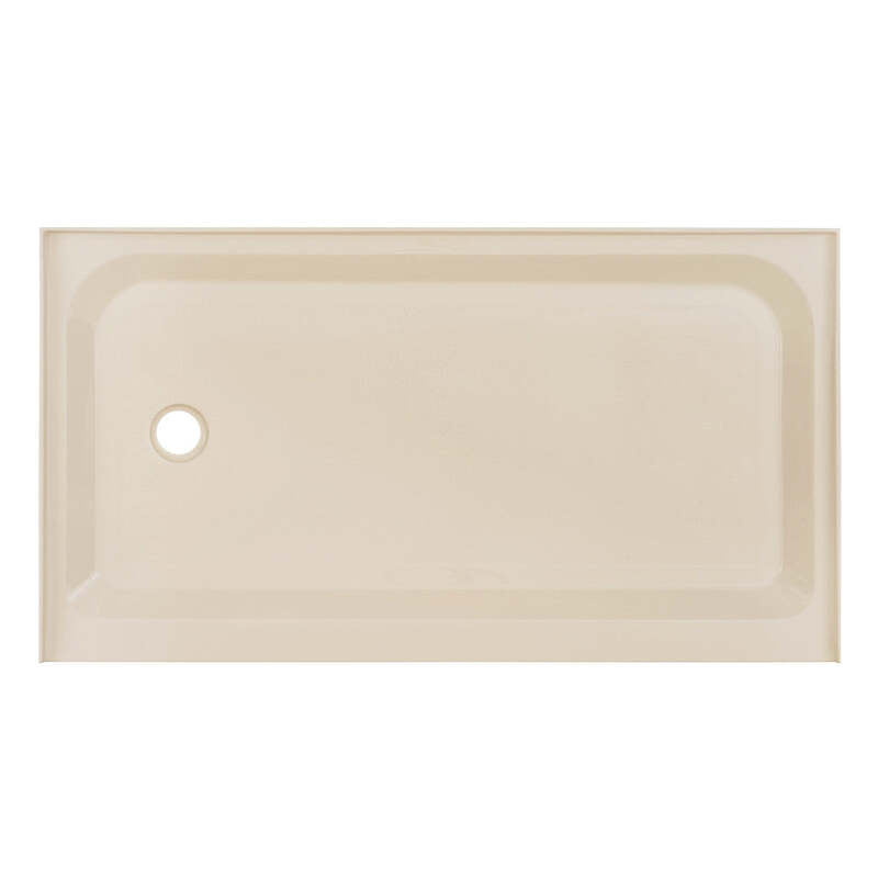 Swiss Madison Voltaire 60 x 36 Single-Threshold, Left-Hand Drain, Shower Base in Biscuit