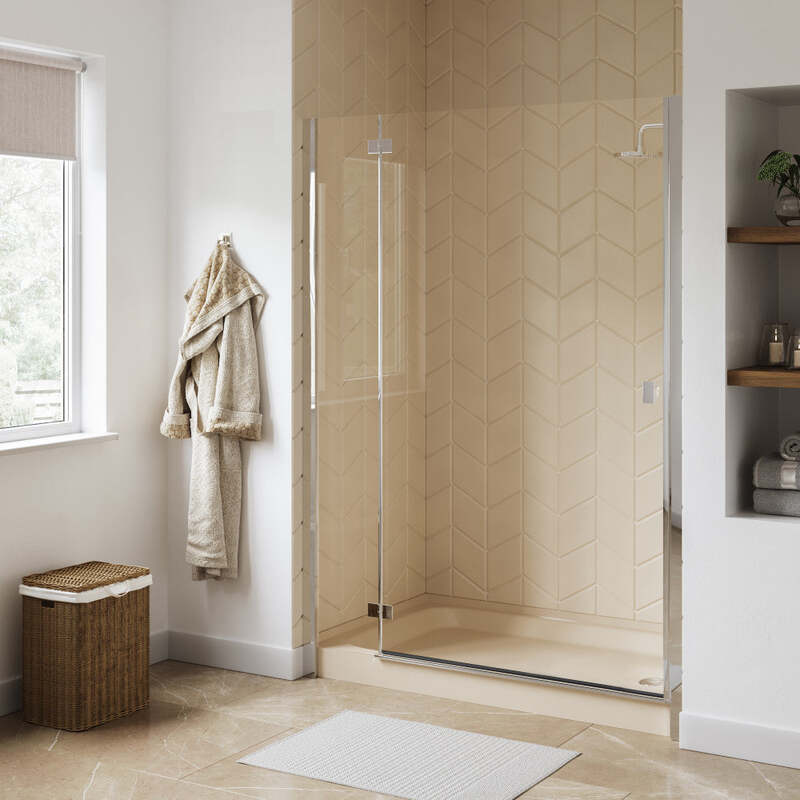 Swiss Madison Voltaire 60 x 36 Single-Threshold, Right-Hand Drain, Shower Base in Biscuit