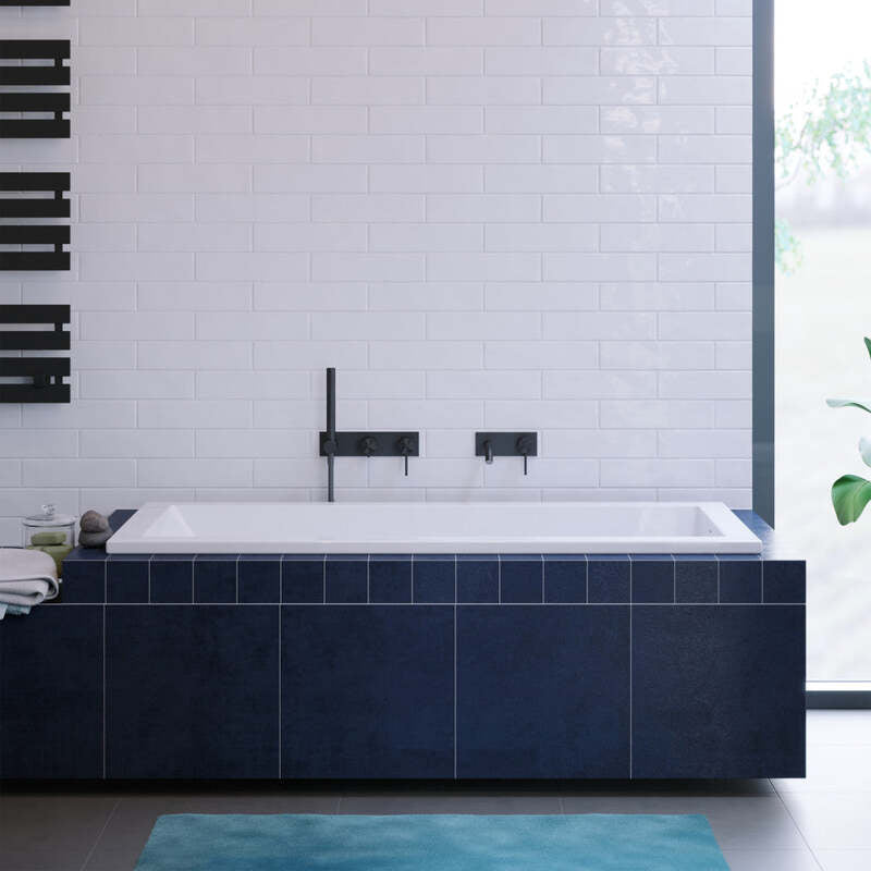 Swiss Madison Voltaire 60"x 36" Reversible Drain Drop-In Bathtub