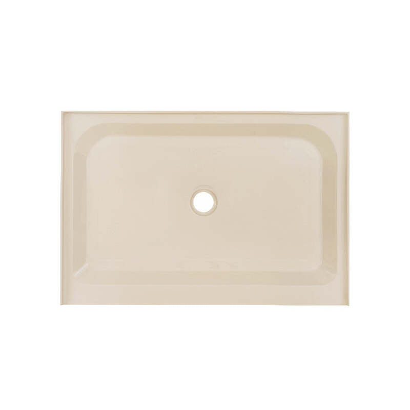 Swiss Madison Voltaire 48 x 32 Single-Threshold, Center Drain, Shower Base in Biscuit