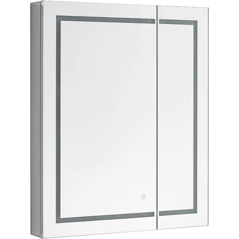 AQUADOM Royale Plus LED Lighted Medicine Cabinet, Anit-Fog, Dimmable, Recessed or Surface 24" x 5" x 30"