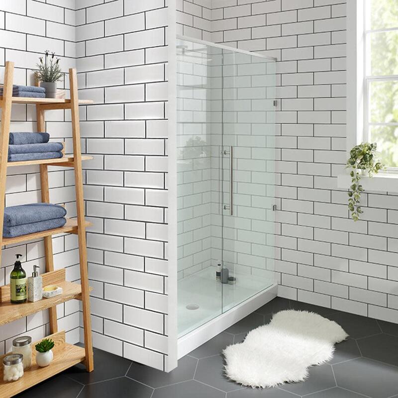 Swiss Madison Voltaire 60 x 30 Acrylic White, Single-Threshold, Center Drain, Shower Base