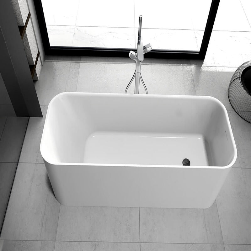 Charlotte 63" Solid Surface Freestanding Bathtub