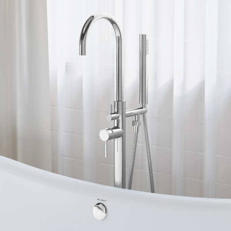 Swiss Madison Ivy Freestanding Bathtub Faucet in Chrome