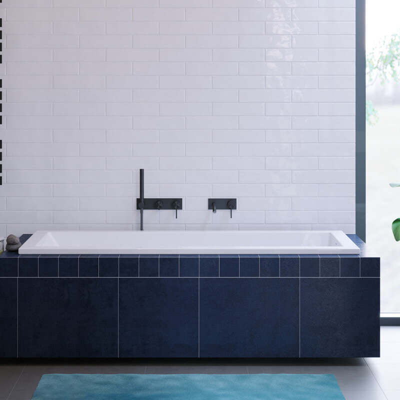 Swiss Madison Voltaire 72" x 36" Reversible Drain Drop-In Bathtub