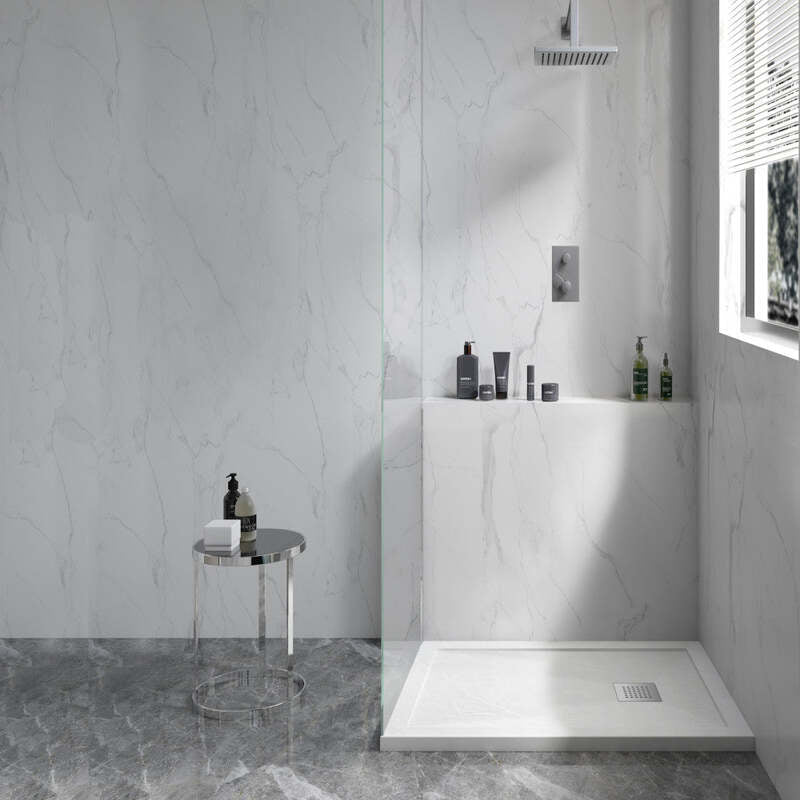 Swiss Madison Terre B Series 36" x 36" Reversible Drain Shower Base