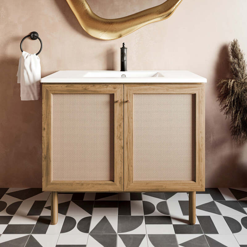 Swiss Madison Classe 36" Bathroom Vanity in Oak