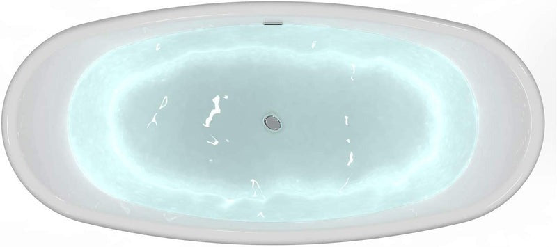Heatgene 66" Acrylic Freestanding Bathtub, UPC Certified HG675