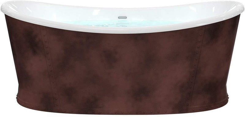 Heatgene 66" Acrylic Freestanding Bathtub, UPC Certified HG675