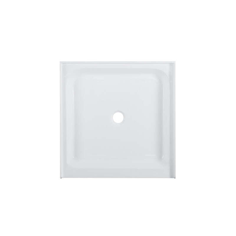 Swiss Madison Voltaire 36 x 36 Acrylic White, Single-Threshold, Center Drain, Shower Base