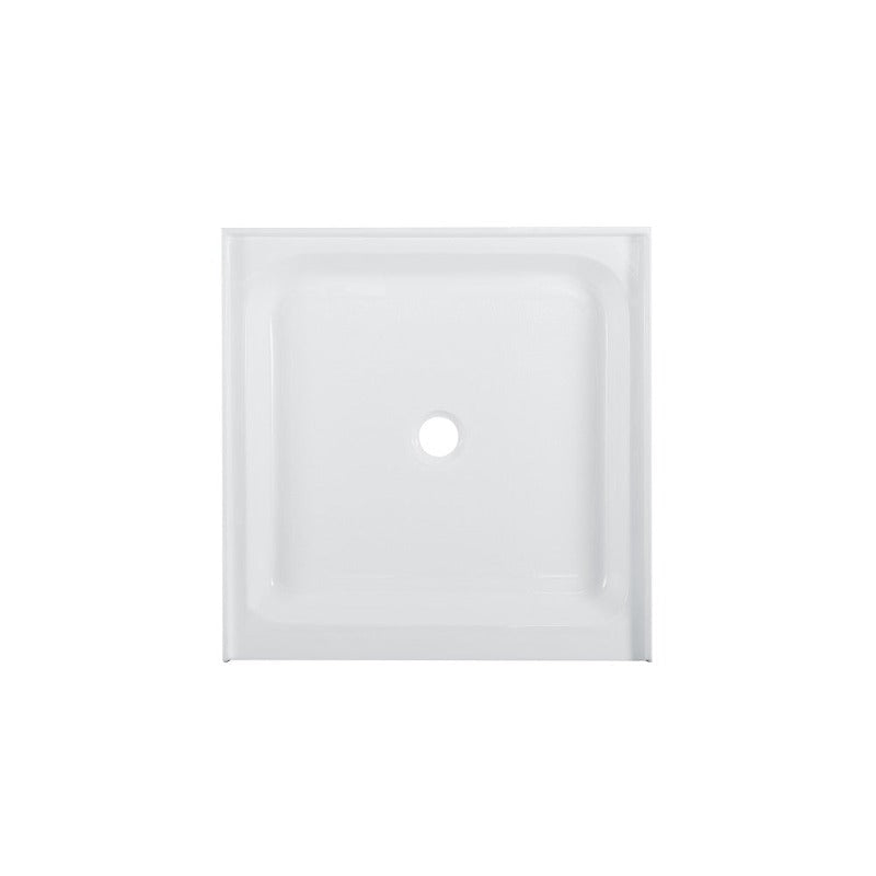 Swiss Madison Voltaire 36 x 36 Acrylic White, Single-Threshold, Center Drain, Shower Base