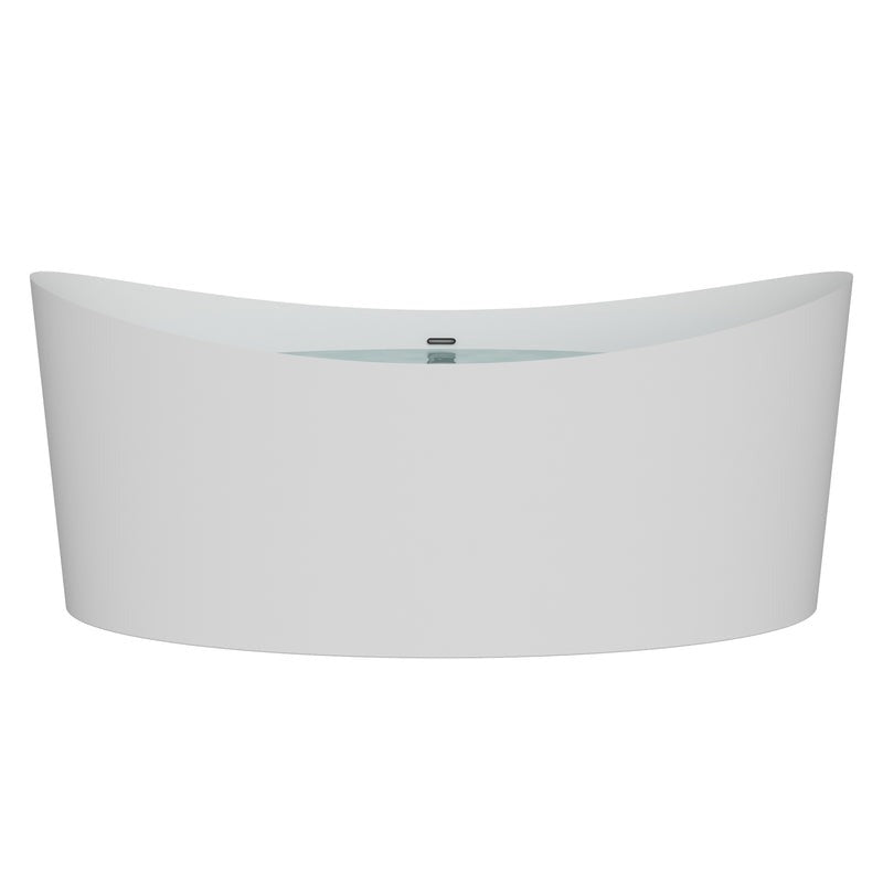 Heatgene 68.5" Acrylic Freestanding Soaking Tub, UPC Certified, Drain & Overflow Assembly Included HG699