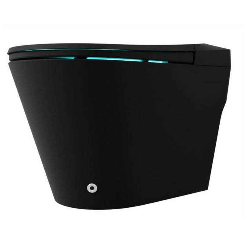 ENVO ENVO Echo Elongated Smart Toilet Bidet in Matte Black with Auto Open, Auto Flush, Voice and Wifi Controls