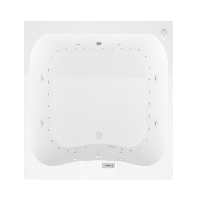 Atlantis Whirlpools Neptune 40.625" x 58.5" Air & Whirlpool Bathtub