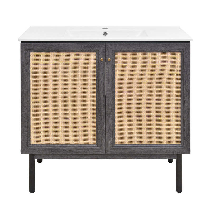 Swiss Madison Classé 36" Bathroom Vanity in Black