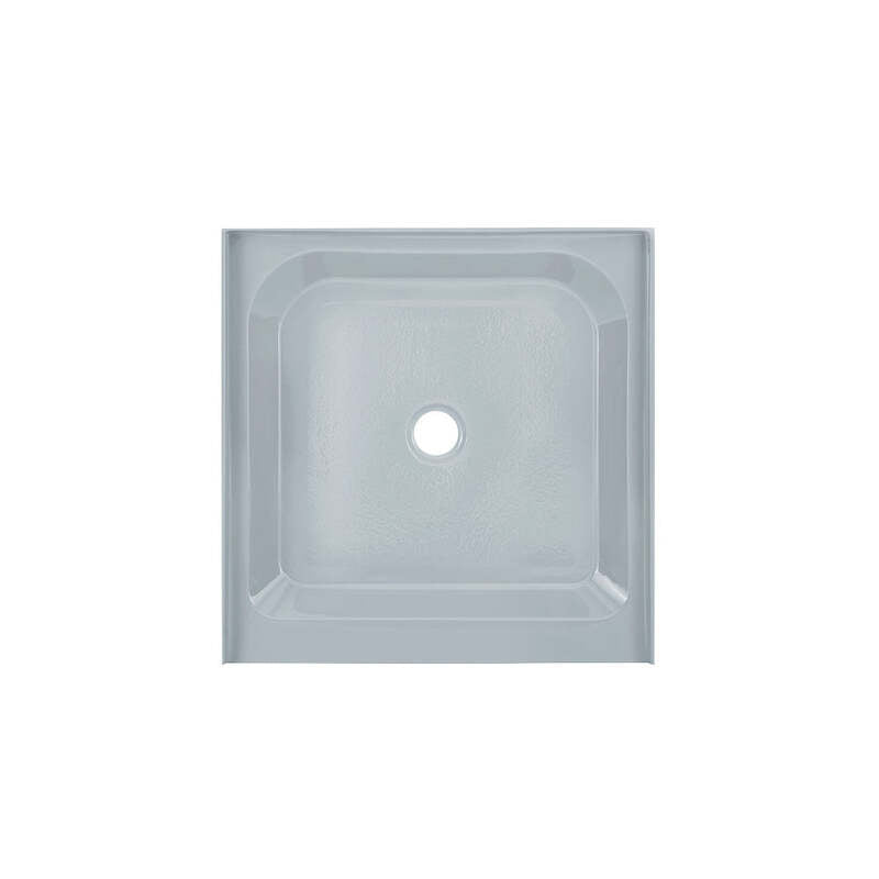 Swiss Madison Voltaire 36 x 36' Single-Threshold, Center Drain, Shower Base in Grey