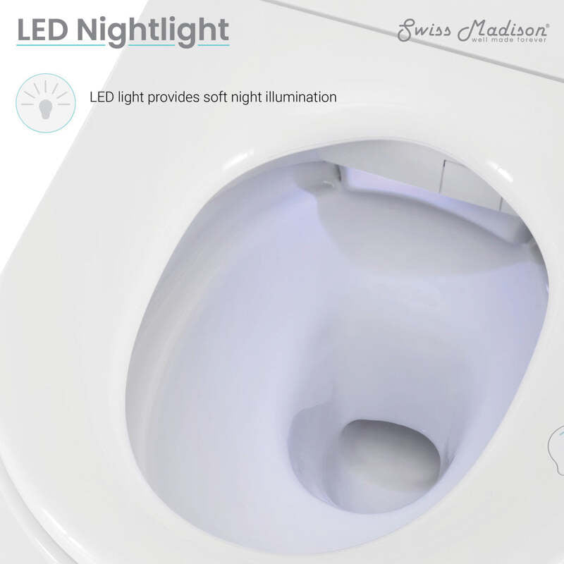 Swiss Madison Hugo Smart Wall-Hung Toilet with Bidet Bundle (SM-ST080, SM-WCB02)